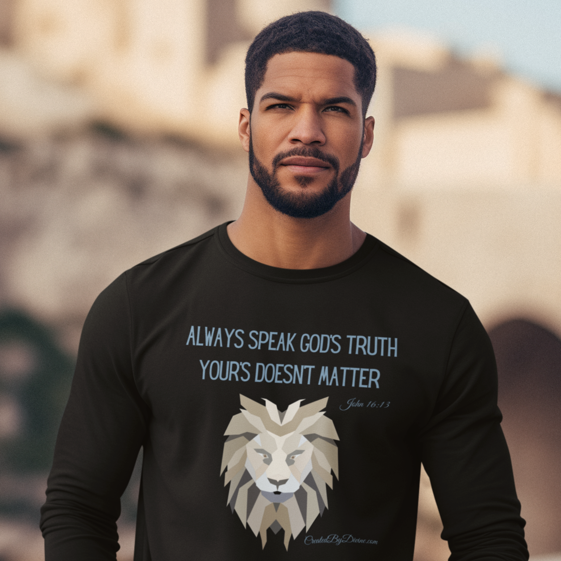 "Always Speak God's Truth" Men's Long Sleeve Shirt