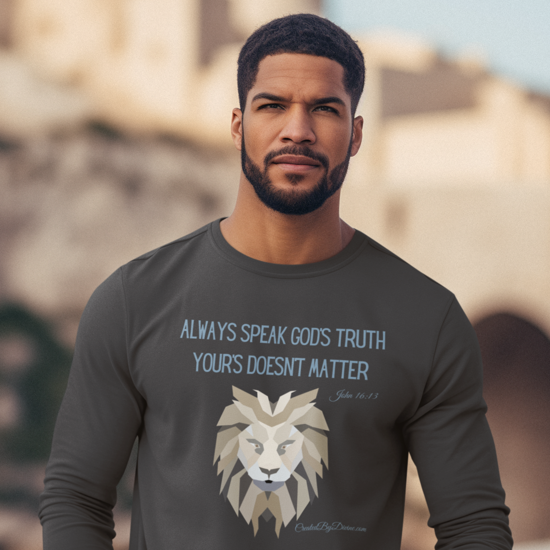 "Always Speak God's Truth" Men's Long Sleeve Shirt