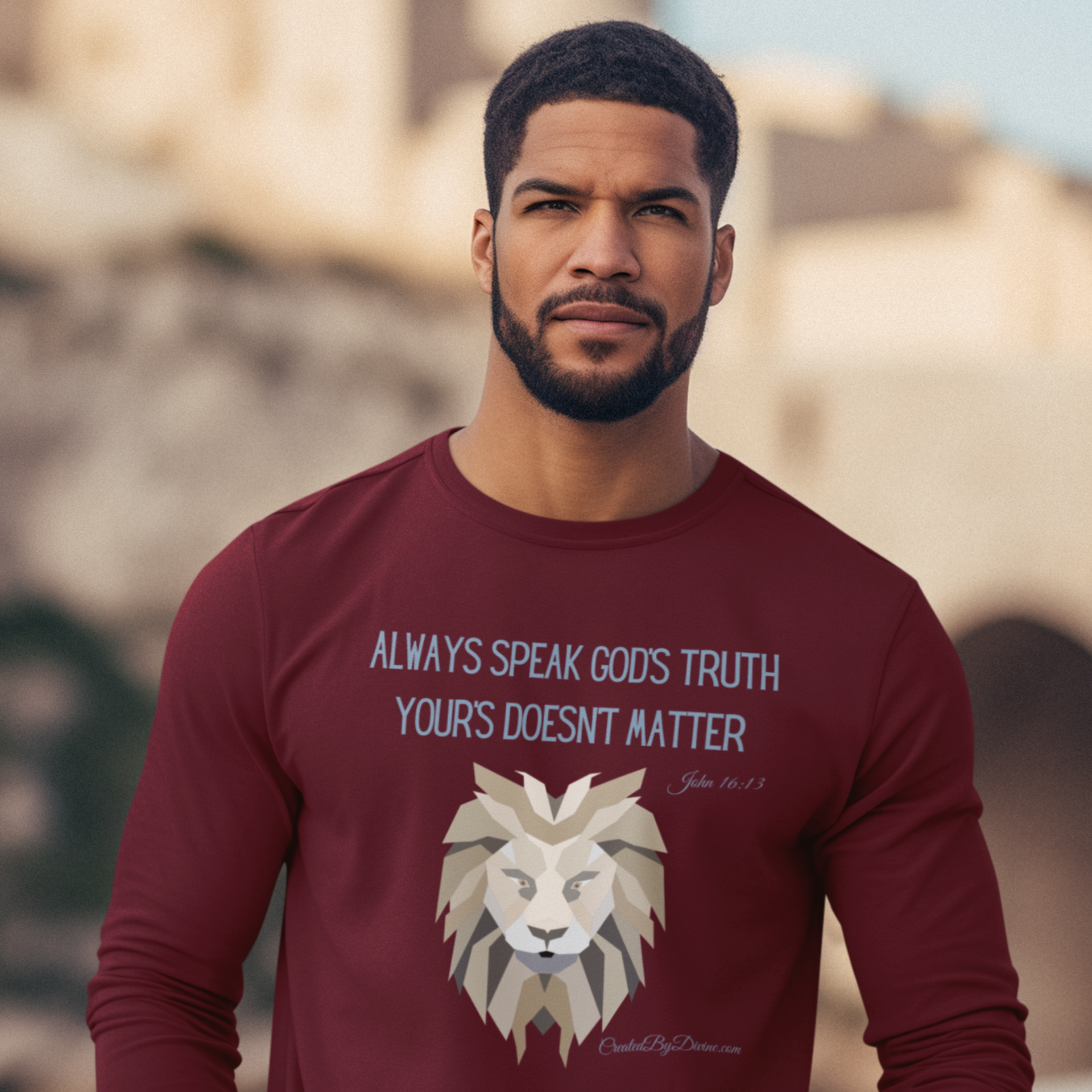 "Always Speak God's Truth" Men's Long Sleeve Shirt