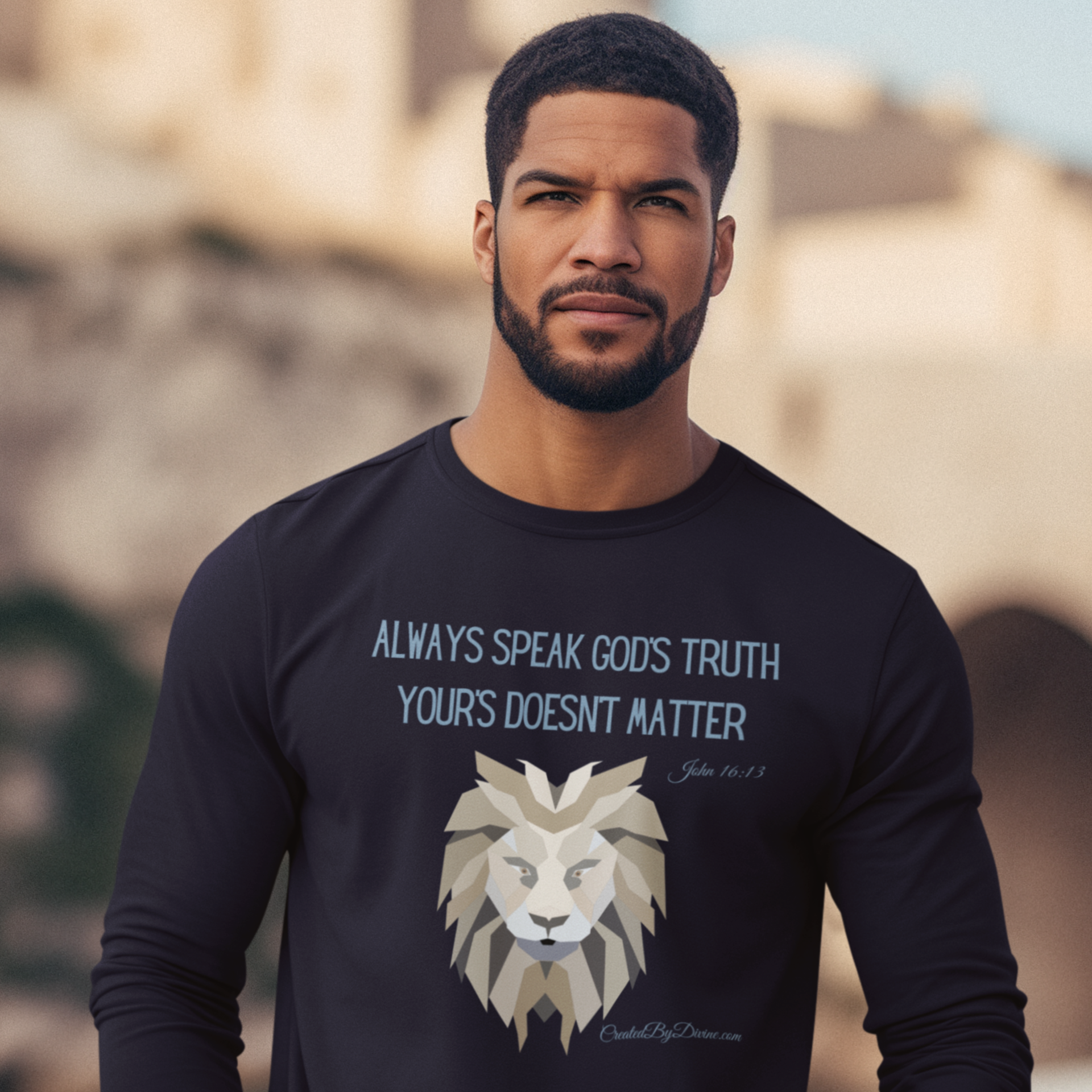 "Always Speak God's Truth" Men's Long Sleeve Shirt