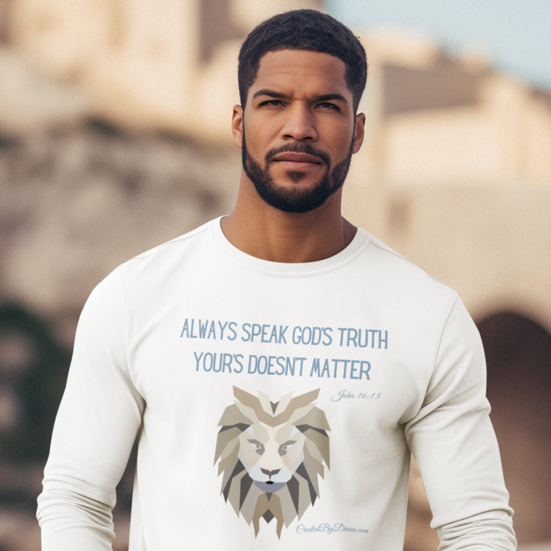 "Always Speak God's Truth" Men's Long Sleeve Shirt