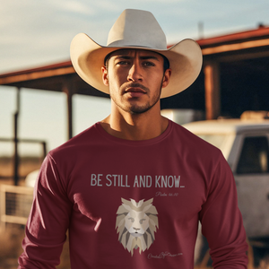 "Be Still and Know" Men's Long Sleeve Shirt