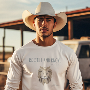 "Be Still and Know" Men's Long Sleeve Shirt