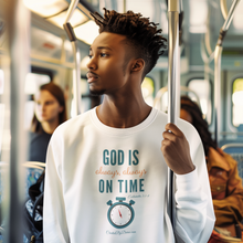 Load image into Gallery viewer, &quot;God is Always, Always on Time&quot; Men&#39;s Long Sleeve Shirt
