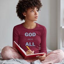 Load image into Gallery viewer, &quot;God Above All&quot; Women&#39;s Long Sleeve Shirt