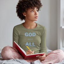 Load image into Gallery viewer, &quot;God Above All&quot; Women&#39;s Long Sleeve Shirt