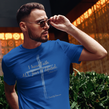Load image into Gallery viewer, "I Have Faith. All Fear is Defeated." Men's T-Shirt