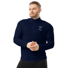 Load image into Gallery viewer, &quot;God Above All&quot; Men&#39;s Adidas Quarter Zip Pullover