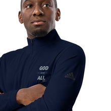 Load image into Gallery viewer, &quot;God Above All&quot; Men&#39;s Adidas Quarter Zip Pullover
