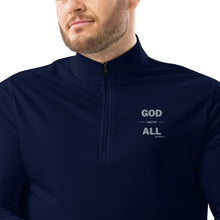 Load image into Gallery viewer, &quot;God Above All&quot; Men&#39;s Adidas Quarter Zip Pullover