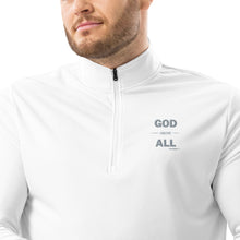 Load image into Gallery viewer, &quot;God Above All&quot; Men&#39;s Adidas Quarter Zip Pullover