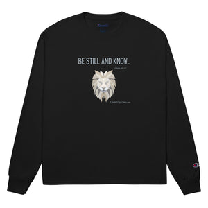"Be Still and Know" Men's Champion Long Sleeve Shirt