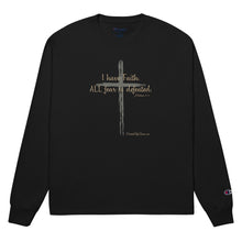 Load image into Gallery viewer, &quot;I Have Faith. All Fear is Defeated.&quot; Men&#39;s Champion Long Sleeve Shirt