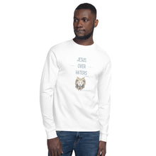 Load image into Gallery viewer, &quot;Jesus Over Haters&quot; Men&#39;s Champion Long Sleeve Shirt