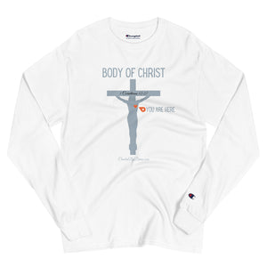 "Body of Christ" Men's Champion Long Sleeve Shirt
