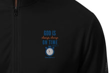 Load image into Gallery viewer, &quot;God is Always, Always on Time&quot; Men&#39;s Adidas Quarter Zip Pullover