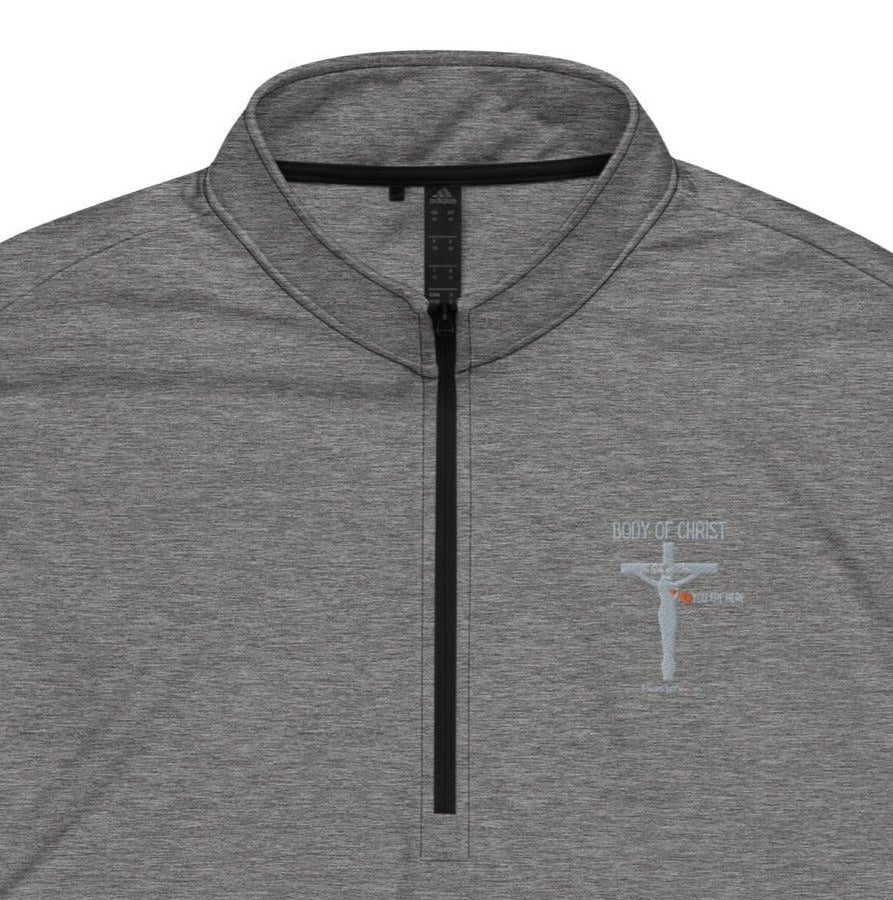 "Body of Christ" Men's Adidas Quarter Zip Pullover