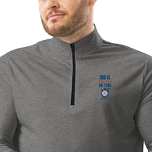 Load image into Gallery viewer, &quot;God is Always, Always on Time&quot; Men&#39;s Adidas Quarter Zip Pullover