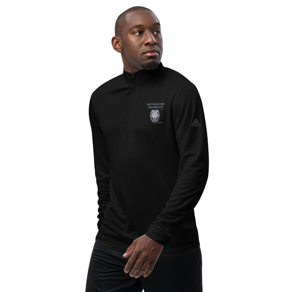 "Always Speak God's Truth" Men's Adidas Quarter Zip Pullover