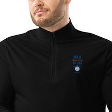 Load image into Gallery viewer, &quot;God is Always, Always on Time&quot; Men&#39;s Adidas Quarter Zip Pullover