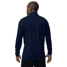 Load image into Gallery viewer, &quot;But First, Pray&quot; Men&#39;s Adidas Quarter Zip Pullover (White Letters)