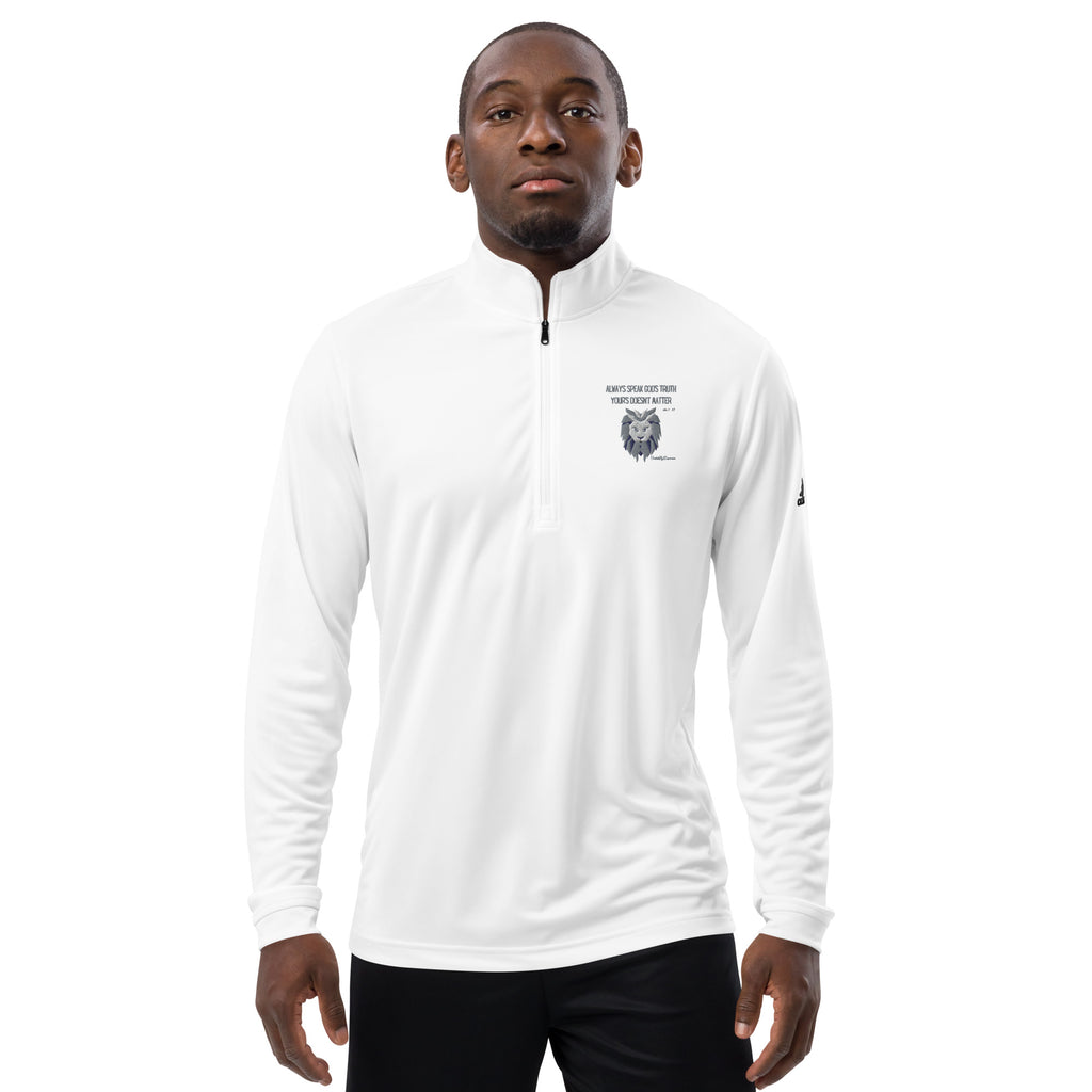 "Always Speak God's Truth" Men's Adidas Quarter Zip Pullover