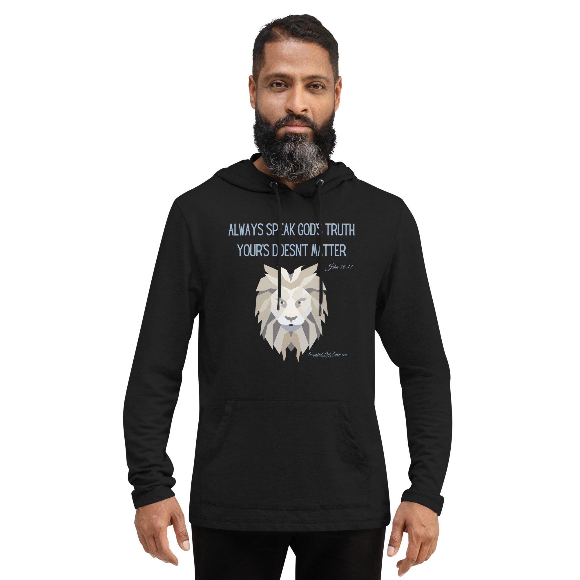 "Always Speak God's Truth" Men's Lightweight Hoodie