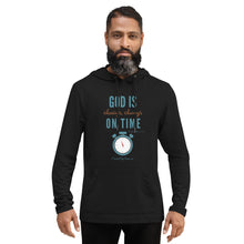 Load image into Gallery viewer, &quot;God is Always, Always on Time&quot; Men&#39;s Lightweight Hoodie