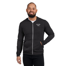 Load image into Gallery viewer, &quot;But First, Pray&quot; Men&#39;s Lightweight Zip Hoodie (White Letters)