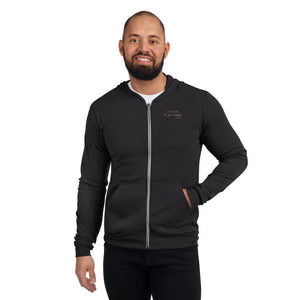 "I Have Faith. All Fear is Defeated." Men's Lightweight Zip Hoodie