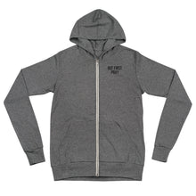 Load image into Gallery viewer, &quot;But First, Pray&quot; Men&#39;s Lightweight Zip Hoodie (Black Letters)
