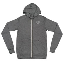Load image into Gallery viewer, &quot;But First, Pray&quot; Men&#39;s Lightweight Zip Hoodie (White Letters)