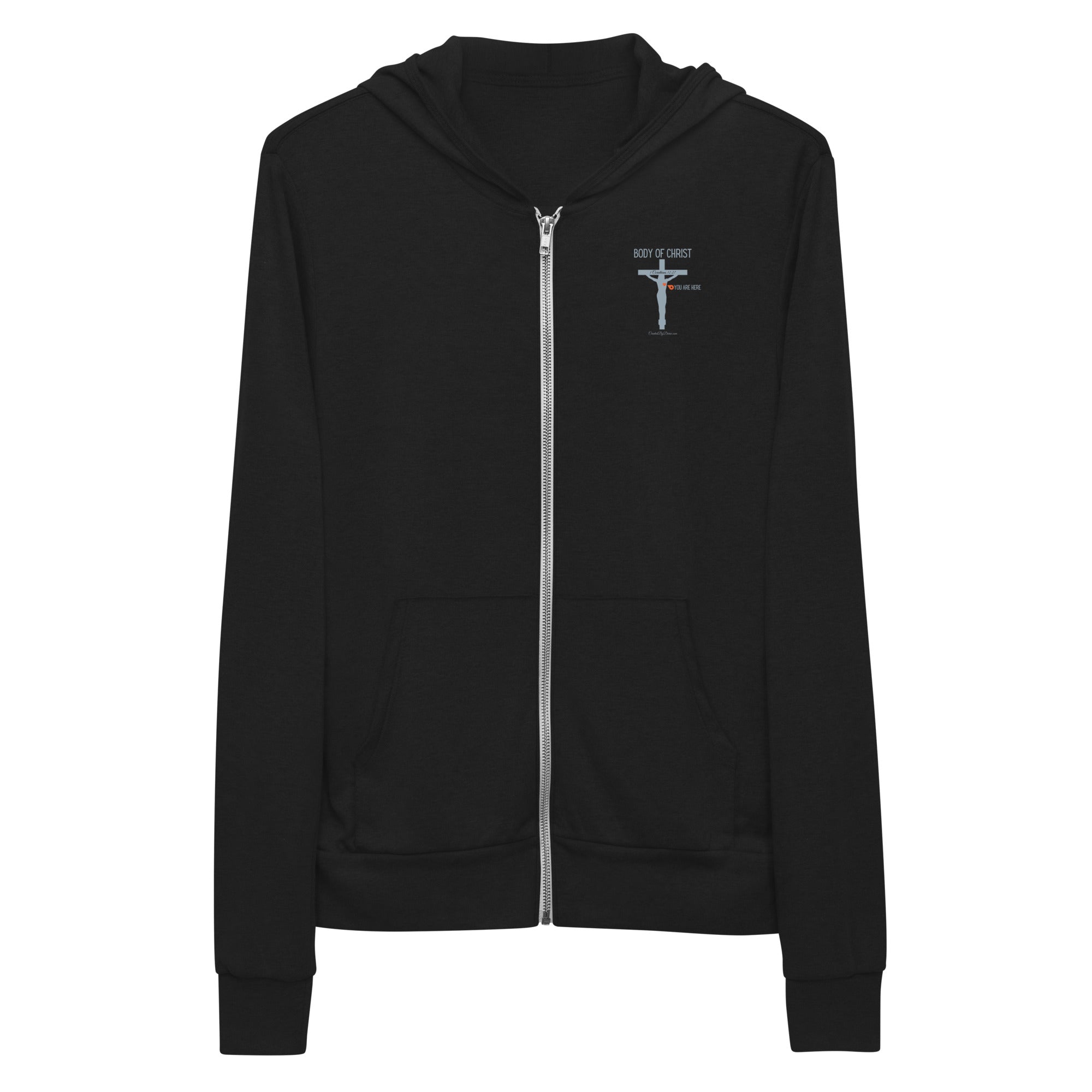 "Body of Christ" Men's Lightweight Zip Hoodie