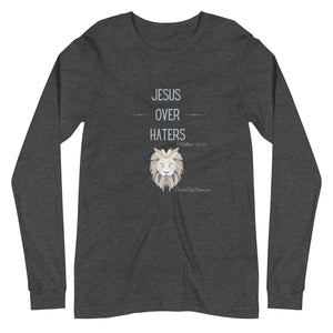 "Jesus Over Haters" Men's Long Sleeve Shirt