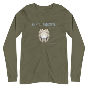 "Be Still and Know" Men's Long Sleeve Shirt