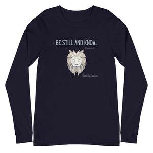 "Be Still and Know" Men's Long Sleeve Shirt