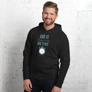 "God is Always, Always on Time" Men's Hoodie