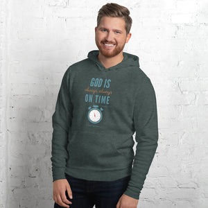 "God is Always, Always on Time" Men's Hoodie
