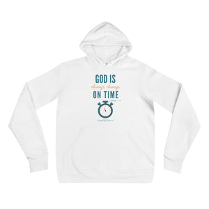 "God is Always, Always on Time" Men's Hoodie